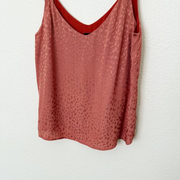 [NAF NAF] Coral Animal Print Shoulder Bow Strap Sleeveless Blouse Size Small S - Picture 6 of 10